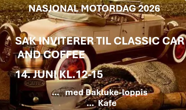 Nasjonal Motordag 14. juni Classic Cars And Coffee