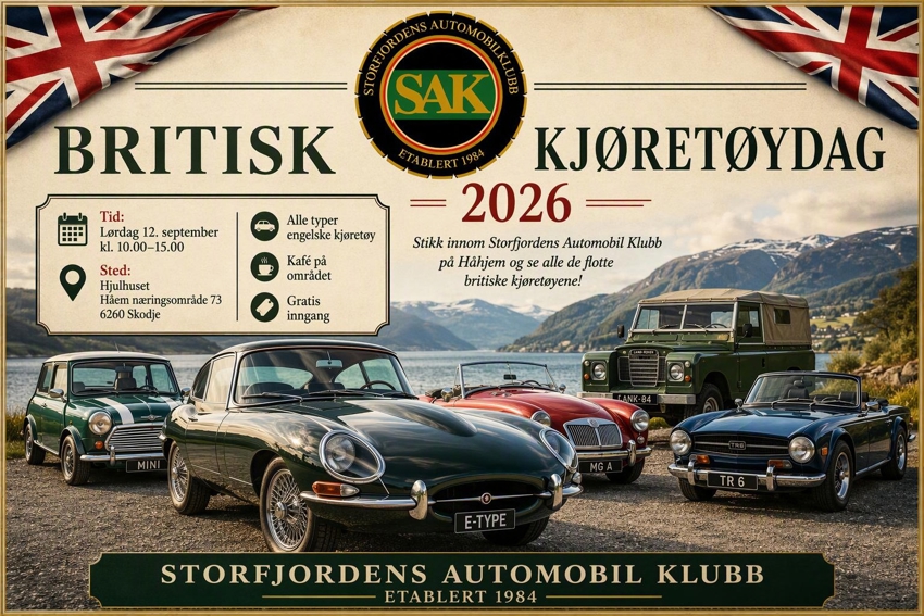 Britisk kjøretøydag 12. september 2026