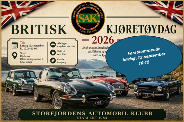 Britisk kjøretøydag 12. september 2026